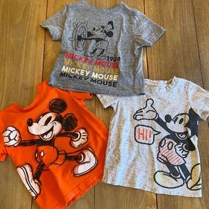 Mickey Mouse shirt sleeve three pack shirts
